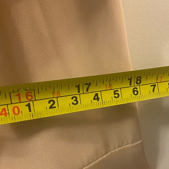 Azazie Cream Plunge Gown with Flutter Cap Sleeves - Picture 4 of 4